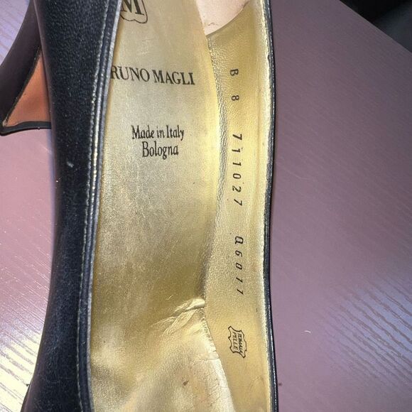 Bruno Magli classic black heels vintage Size 8 - Picture 4 of 6